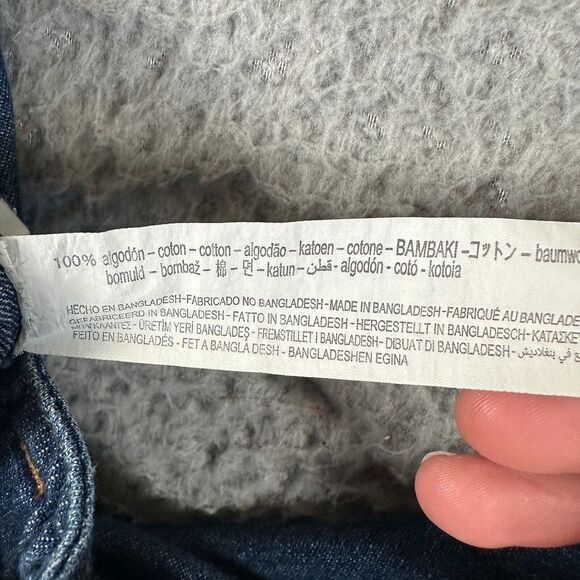 Zara Jeans Women's 6 Blue High Waisted Barrel Paperbag Medium Wash Cotton - Picture 11 of 12